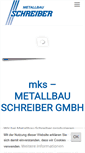 Mobile Screenshot of metallbau-schreiber.de