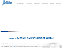 Tablet Screenshot of metallbau-schreiber.de